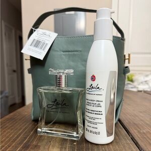 Body Cream and Fragrance Set - White and Clear